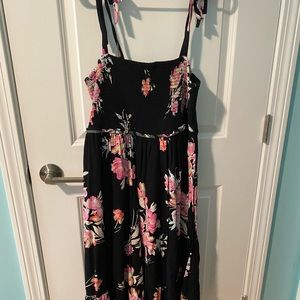 Torrid black floral dress